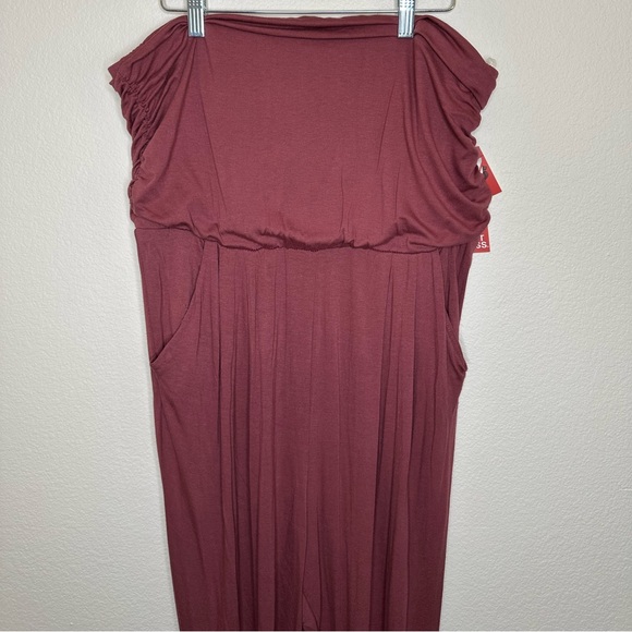 Baggy, Maroon Jumpsuit Romper - Picture 3 of 13
